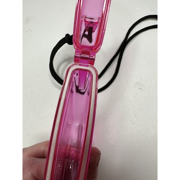 Disney Lanyard Blizzard Beach Pink Translucent Safe Holder Water Resistant Pool - Picture 5 of 11